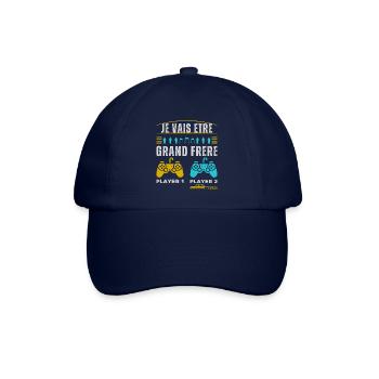 Grand Frère 2025 Annonce Naissance Geek Gamer - Casquette classique - bleu/bleu - Devant