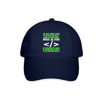 Humour Geek Cadeau Développeur Codeur Programmeur - Casquette classique - bleu/bleu - Devant