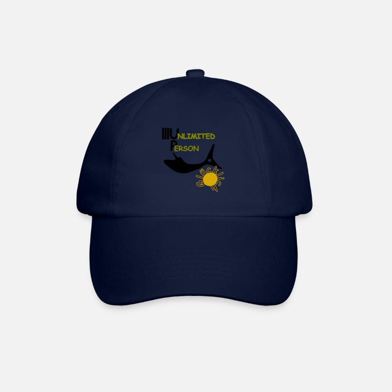 Glücklich - Baseballkappe - Blau/Blau