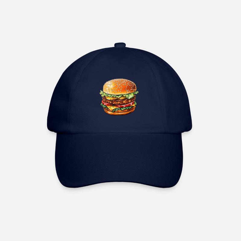Burger - Baseballkappe - Blau/Blau