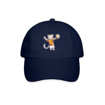 Volley-ball enfants chat I drôles d’animaux | Des sports | - Casquette classique - bleu/bleu - Devant