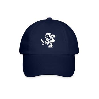 Pinguin Eishockey Minimalistische Spieler - Baseballkappe - Blau/Blau - Vorne