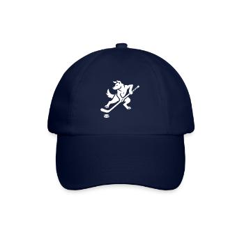 Husky Silhouette Hockey Minimalist Design - Baseball Cap - blue/blue - Front