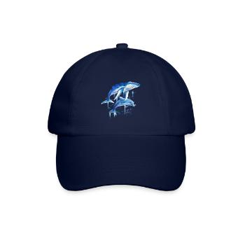 Blue Whale Dolphin Diver Whales Bottlenose Dolphin Dolphin - Baseball Cap - blue/blue - Front