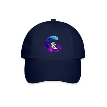 Astronaut Surfer - Mond & Weltall - Baseballkappe - Blau/Blau - Vorne