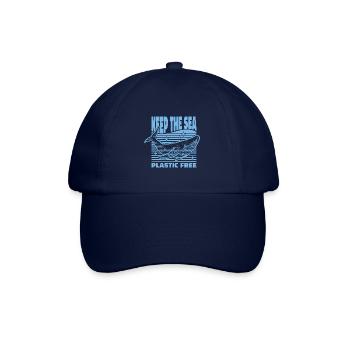 Keep The Sea Plastic Free Whale Environment Sea - Baseball Cap - blue/blue - Front