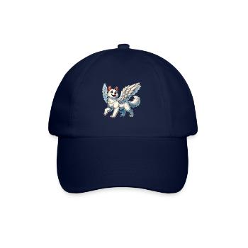 Elégant Husky Ange Ailes Coeur Amour - Casquette classique - bleu/bleu - Devant