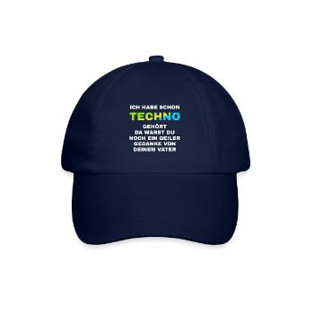 Ich habe schon Techno gehört Raver Musik Rave - Baseballkappe - Blau/Blau - Vorne