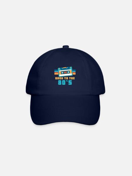 Cassette Back To 80's Gift 80s Party - Baseball Cap - blue/blue