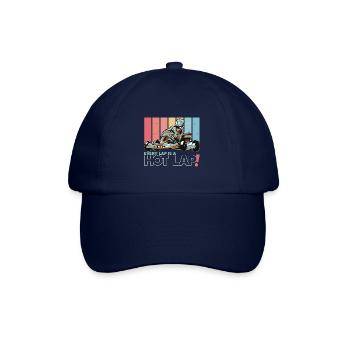 Chaque tour est un Hot Lap Vintage Retro Go Kart - Casquette classique - bleu/bleu - Devant
