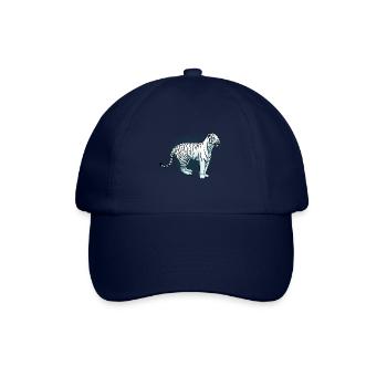 Tigre élégant aux yeux bleus Tigre blanc - Casquette classique - bleu/bleu - Devant