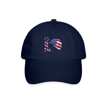 Veteran Soldat - USA Flagge - Baseballkappe - Blau/Blau - Vorne