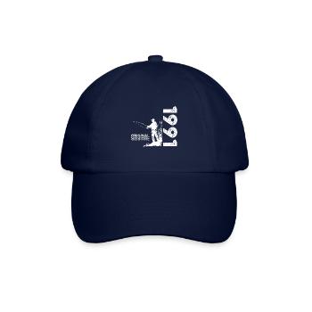 33ème Anniversaire Pêcheur Pêche 1991 Millésime 1991 - Casquette classique - bleu/bleu - Devant