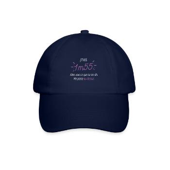 Je fais 1m55 ce que tu me dis me passe au dessus - Casquette classique - bleu/bleu - Devant