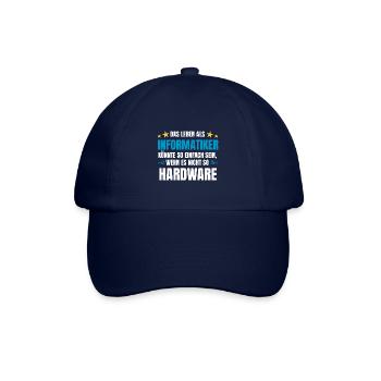 Informatik Spruch Hardware für Informatiker - Baseballkappe - Blau/Blau - Vorne