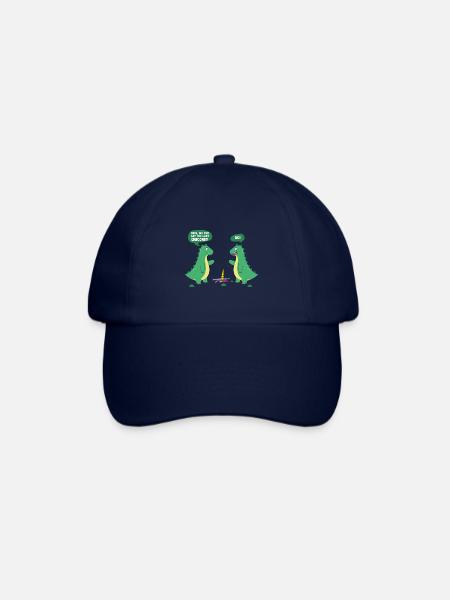 Dino Einhorn Witz Dinosaurier Cartoon Comic - Baseballkappe - Blau/Blau