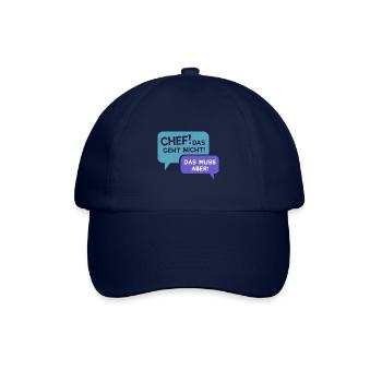 Chef, geht nicht gibts nicht! - Lustige Job - Baseballkappe - Blau/Blau - Vorne