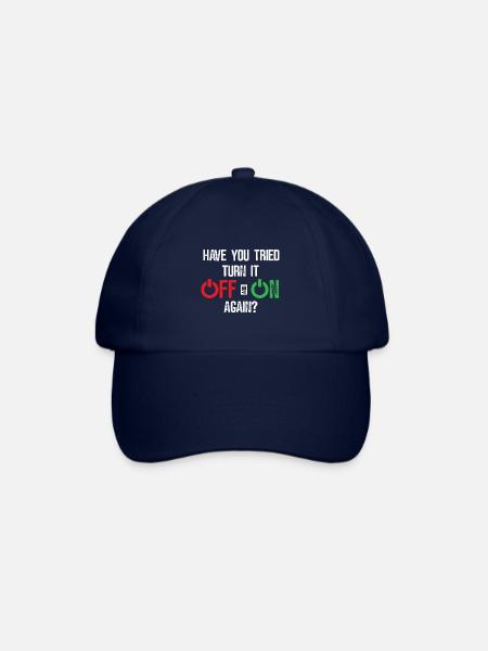 Versucht Aus- und anzuschalten? - Lustig - Baseballkappe - Blau/Blau