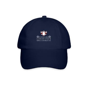 Britischer König Krönung Charles England Flagge - Baseballkappe - Blau/Blau - Vorne