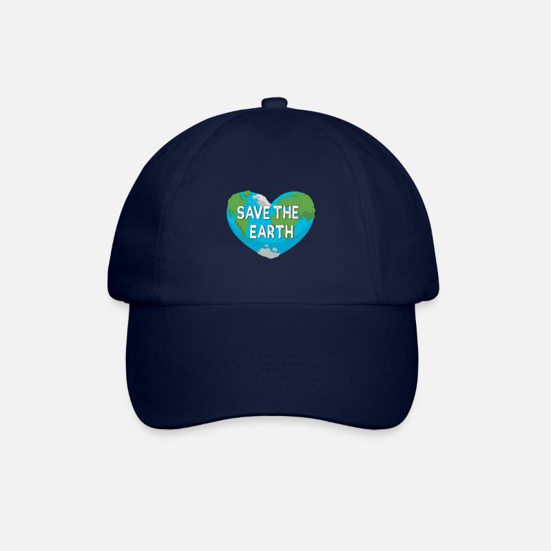 Save the Earth - Erde retten! - Baseballkappe - Blau/Blau