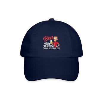 Beer - Proud Sponsor for casual Sex - Baseballkappe - Blau/Blau - Vorne