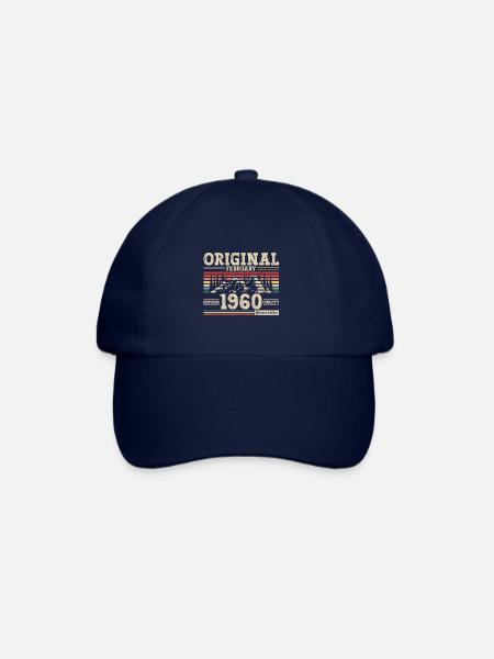 65ème anniversaire cadeau mari Original février 1960 - Casquette classique - bleu/bleu