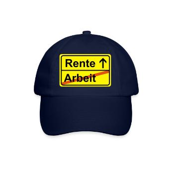 Ortsausgangsschild labor pension - Baseball Cap - blue/blue - Front