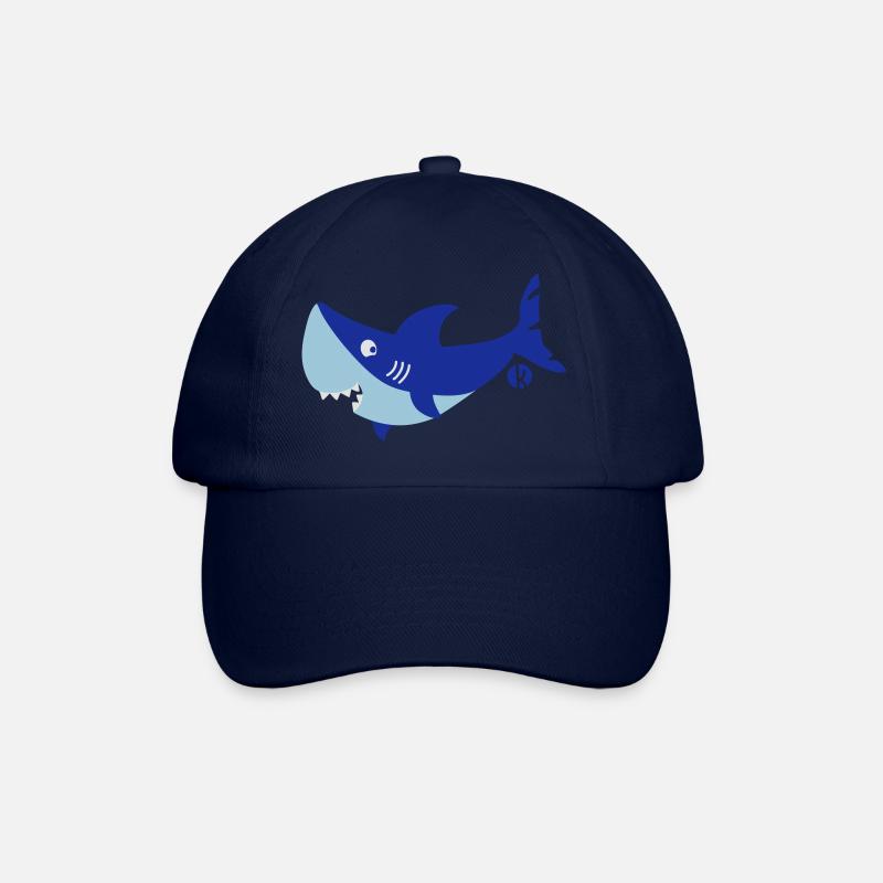 Shark - shark - shark (3 c) - Baseballkappe - Blau/Blau