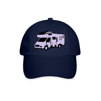 Camper, motor home - On the road - Baseball Cap - blue/blue - Front