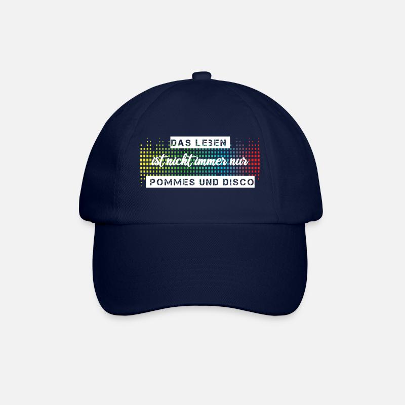 Das Leben ist nicht immer nur Pommes oder Disco - Baseballkappe - Blau/Blau