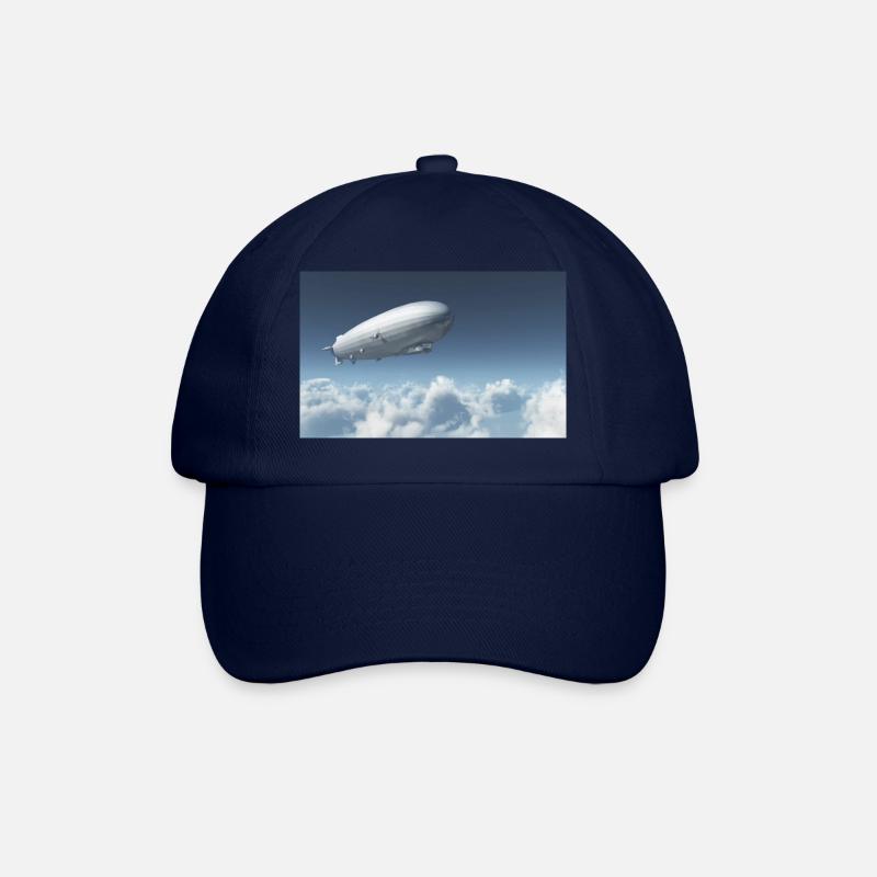 Zeppelin über den Wolken - Baseballkappe - Blau/Blau