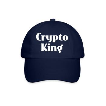 crypto king - Baseballkappe - Blau/Blau - Vorne