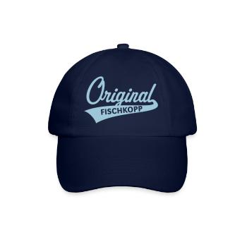 Original Fischkopp (Norddeutsch / Nordisch / 1C) - Baseballkappe - Blau/Blau - Vorne