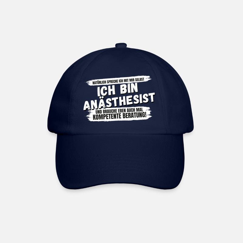 Anästhesist Anästhesistin Spruch Geschenk Beruf - Baseballkappe - Blau/Blau