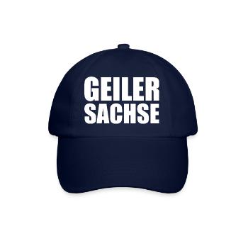 Geiler Sachse Erzgebirge - Baseballkappe - Blau/Blau - Vorne