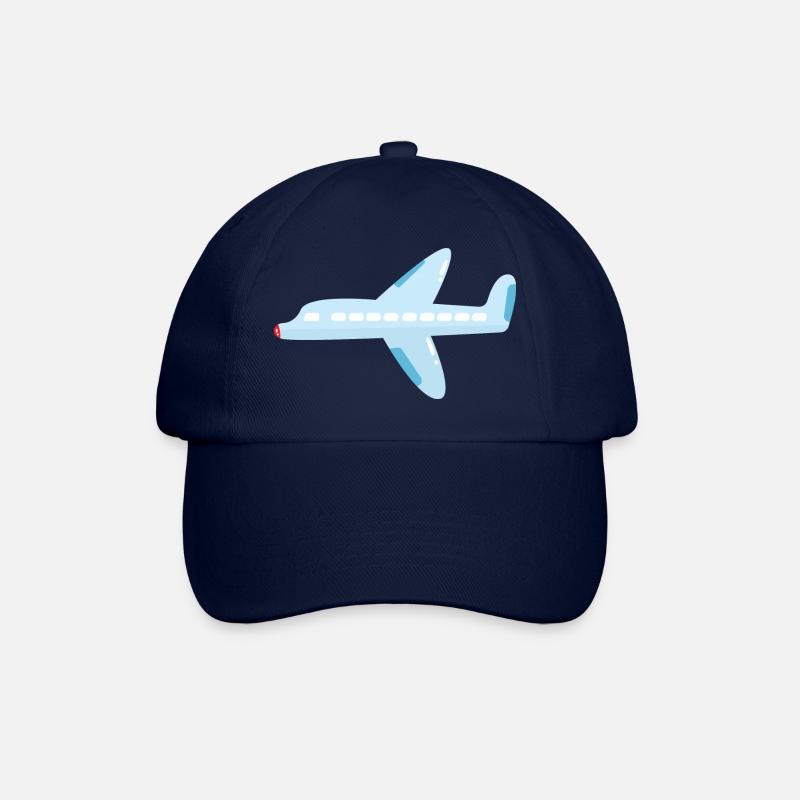 Flugzeug - Baseballkappe - Blau/Blau