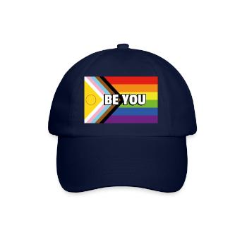 Drapeau de progrès de la fierté inclusive SOYEZ VOUS - Casquette classique - bleu/bleu - Devant