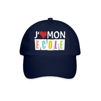 J aime mon école - Casquette classique - bleu/bleu - Devant