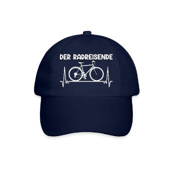 Fahrrad Fahrradtour Radreisender Geschenk - Baseballkappe - Blau/Blau - Vorne