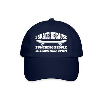 Skateboard Skater Skating Skateboarding Longboard - Casquette classique - bleu/bleu - Devant