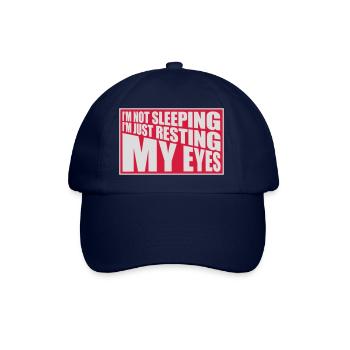 im not sleeping Quote - Baseball Cap - blue/blue - Front