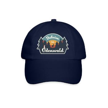 Daheim im Odenwald - Retro T-Shirt - Baseballkappe - Blau/Blau - Vorne