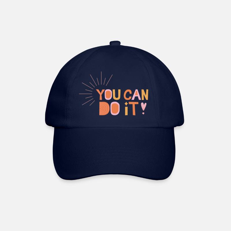 You Can Do It! - Baseball Cap - blue/blue