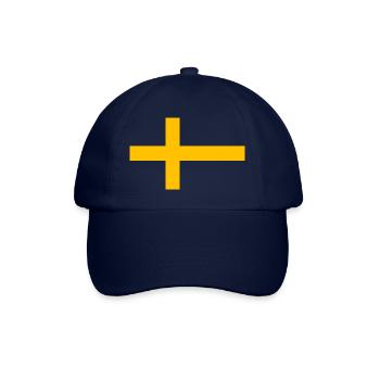 Schwedenkreuz - Baseballkappe - Blau/Blau - Vorne