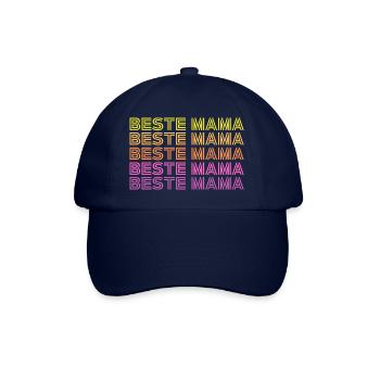 Beste Mama - Baseballkappe - Blau/Blau - Vorne