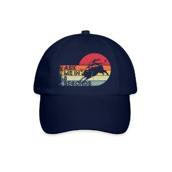 Ask Me In 8 Seconds - Cadeau pour les amateurs de rodéo - Casquette classique - bleu/bleu - Devant