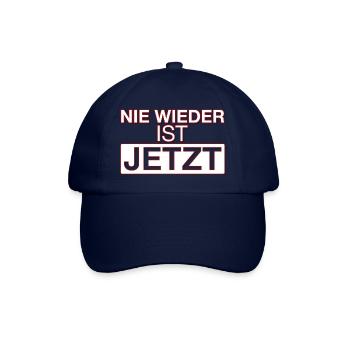 NIE WIEDER IST JETZT! - Baseballkappe - Blau/Blau - Vorne