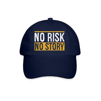 Kein Risiko, keine Geschichte - Baseballkappe - Blau/Blau - Vorne
