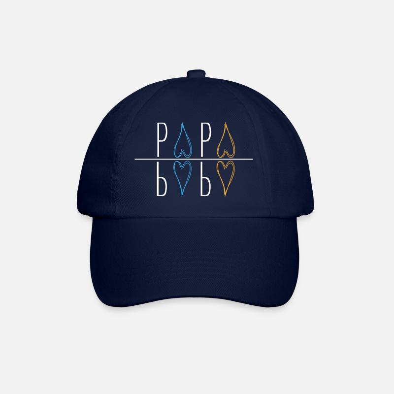Papa - Baseballkappe - Blau/Blau