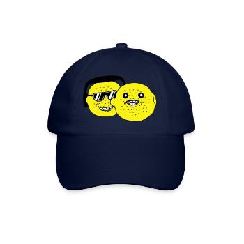 DJ Party Lemons Fruits Team Friends Party Crew - Baseball Cap - blue/blue - Front